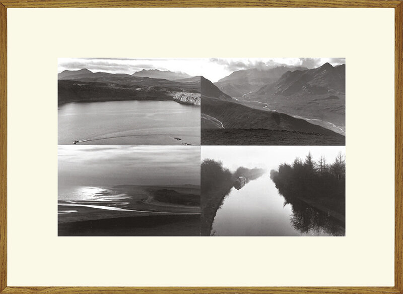 Hamish Fulton, ‘Untitled (Scotland - England)’, 1969-1971, Photography, 4 B/W Photographs: Gelatin silver print, acid-free cardboard, wood frame., espaivisor - Galería Visor  