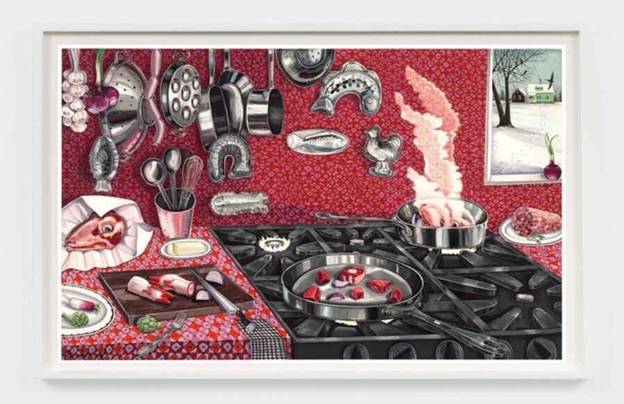 The Red Interior (View From My Studio)