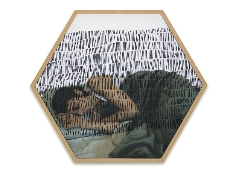 Rosana Machado Rodriguez, ‘Letargo III’, 2020, Textile Arts, Digital photography, fabric, embroidery, thread, hoop frame, The Contemporary Art Modern Project 