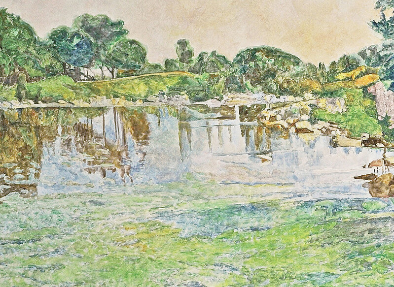 Dorothy Knowles, ‘Duck Pond (AC-010-90)’, 1990, Painting, Acrylic on canvas, Han Modern & Contemporary