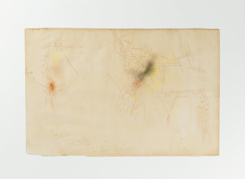 Wifredo Lam, ‘Untitled’, 1969, Drawing, Collage or other Work on Paper, Mixed technique on paper, Martini Studio d'Arte