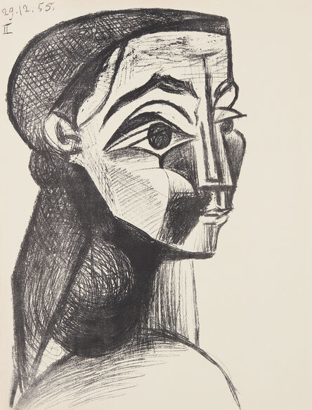 Pablo Picasso, ‘Portrait de femme II (Portrait of a Woman II) (Jacqueline Roque)’, 1955