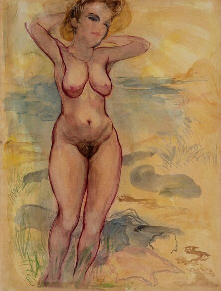 George Grosz, ‘Female nude’