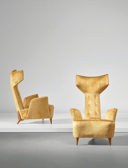 Renzo Zavanella, ‘Pair of rare armchairs’, 1950-1960s
