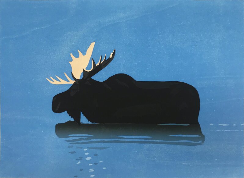 Alex Katz, ‘Moose’, 2013, Print, Woodcut in eight colors, Hamilton-Selway Fine Art Gallery Auction