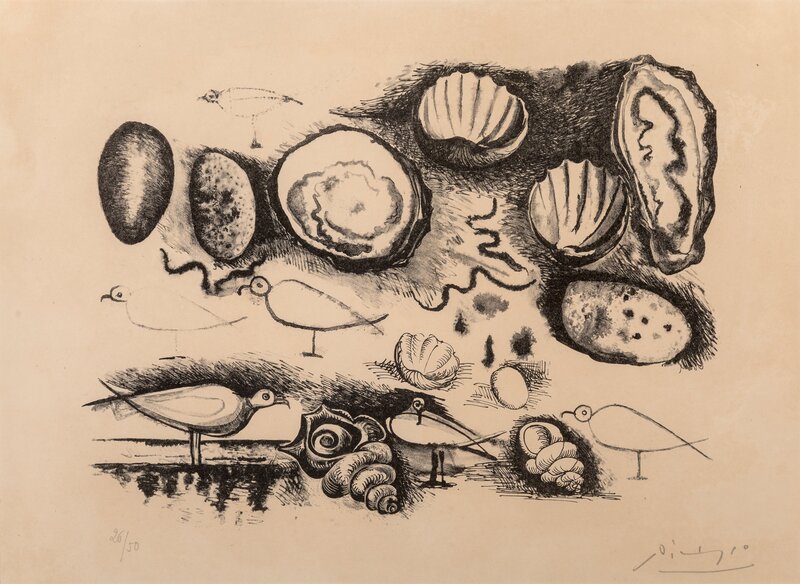 Pablo Picasso, ‘Shells and Birds’, 1946, Print, Lithograph on wove paper, Heritage Auctions