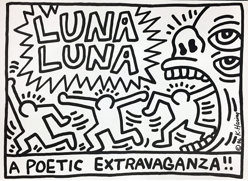 Keith Haring, ‘Keith Haring Luna Luna A Poetic Extravaganza! 1986’, 1986, Posters, Offset lithograph, Lot 180 Gallery