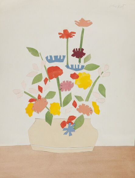 Alex Katz, ‘Wildflowers in vase’, 1954-1955