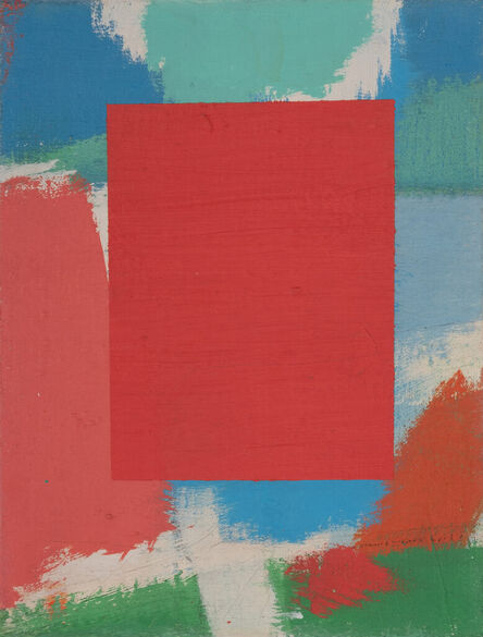 Carl Holty, ‘Color Theory, Red Square #10’, ca. 1955