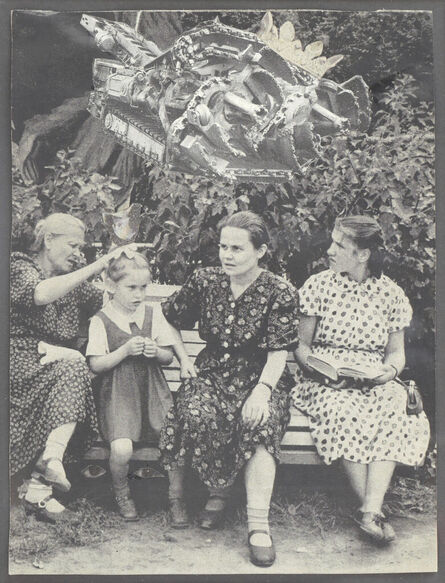 Jess, ‘Untitled (Four Women on Park Bench) Caesar's Gate "Rumors"’, 1955