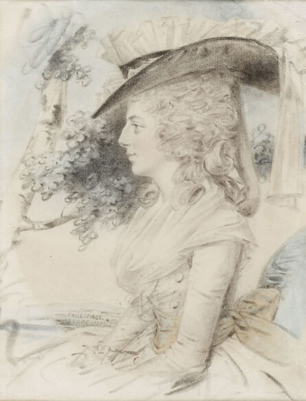 John Downman, ‘Portrait of a lady’, 1784