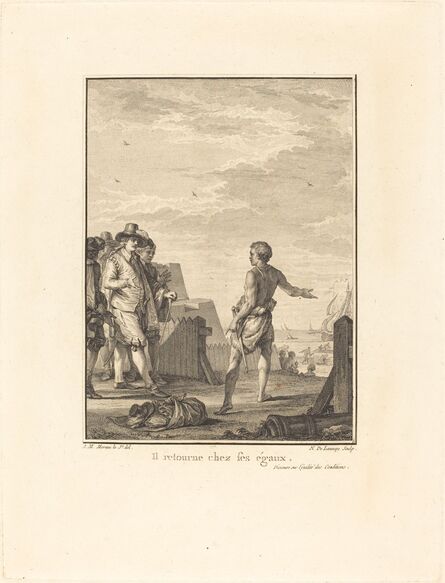 Nicolas Delaunay after Jean-Michel Moreau, ‘Discours sur l'égalité des conditions: Il retourne chez ses égaux’, 1778