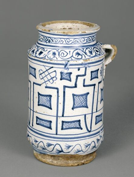 ‘Jar with a Kufic Pattern’,  mid-15th century