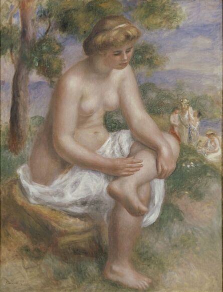Pierre-Auguste Renoir, ‘Bather Seated in a Landscape, Called Eurydice’, 1902–4