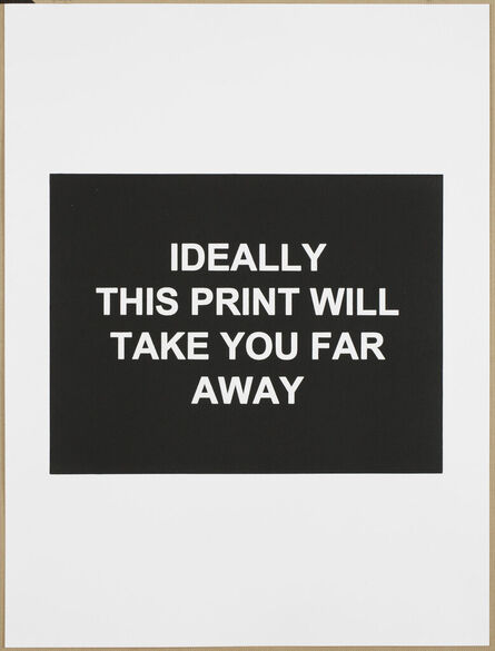 Laure Prouvost, ‘Ideally this print will take you far away’, 2016
