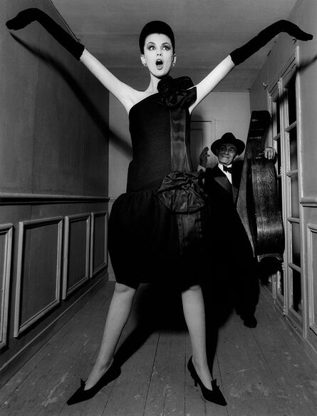 William Klein, ‘Dorothy + Little Bara with a Cello, Paris, (Vogue)’, 1960