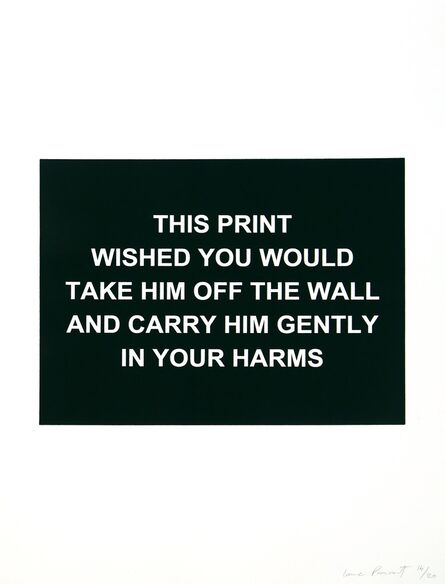Laure Prouvost, ‘This print wished you...’, 2015