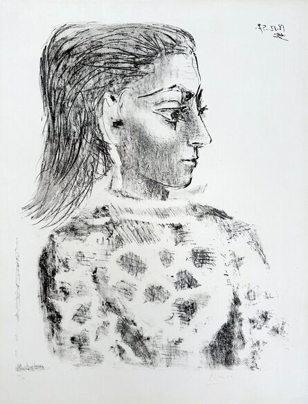 Pablo Picasso, ‘Buste au corsage à carreaux’, 1957
