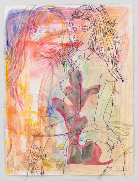 Ghada Amer & Reza Farkhondeh, ‘Anges Nocturne’, 2017
