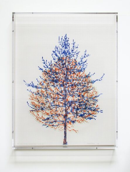 Charles Gaines, ‘Numbers and Trees, Tiergarten Series 3: Tree #2, May’, 2018