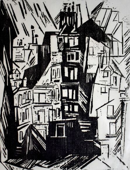 Lyonel Feininger, ‘Parisian Houses | Pariser Häuser’, 1920-1927