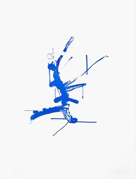 Albert Oehlen, ‘Baum Blau - Tree Blue - 알버트 올렌’, 2020