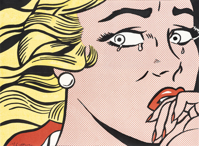 Roy Lichtenstein, ‘Crying Girl’, 1963, Print, Offset lithograph in colours on wove paper, Tate Ward Auctions