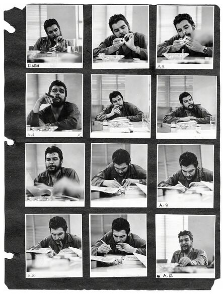 Rodrigo Moya, ‘Hoja de Contactos del las tomas al Che Guevara’, 1964