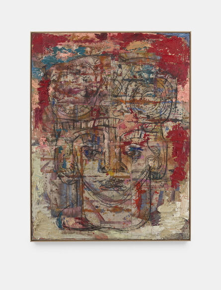 Daniel Crews-Chubb, ‘Head with Serpents and Drummer (red)’, 2020