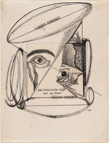 Johannes Theodor Baargeld, ‘The Human Eye and a Fish, The Latter Petrified (Das menschliche Auge und ein Fisch, letzterer versteinert)’, 1920