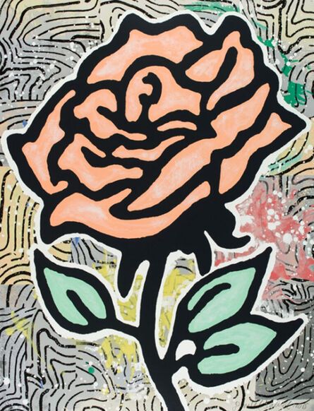 Donald Baechler, ‘Rose (Peach)’, 2015