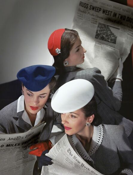 Horst P. Horst, ‘Hats by Best, Lord & Taylor, and Mme Pauline, Gloves by Dawnelle, 1943’, 1943