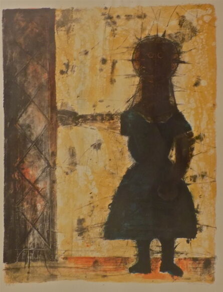 Rufino Tamayo, ‘Nina A La Puerta ( Girl At the Door)’, 1960