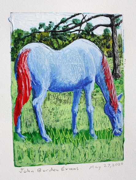 John Borden Evans, ‘Blue Horse’, 2020