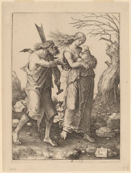 Lucas van Leyden, ‘Adam and Eve after Their Expulsion from Paradise’, 1510