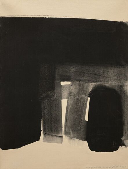 Pierre Soulages, ‘Gouache sur papier 76 x 57.5cm, 1977’, 1977