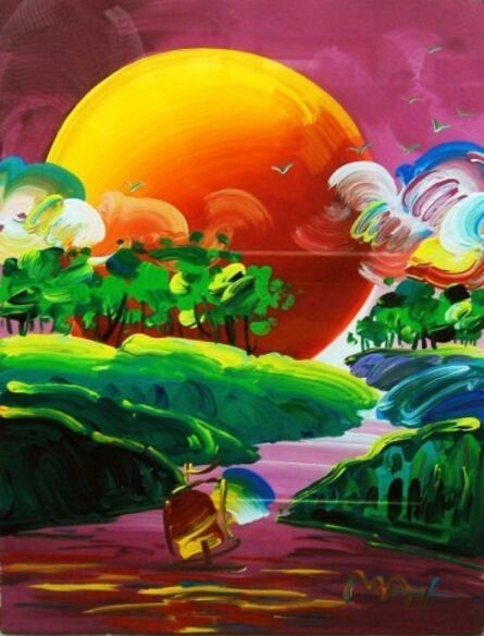Peter Max, ‘Without Borders-Pink Variation’