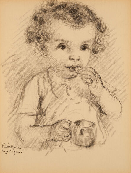 Francis Luis Mora, ‘Young Girl Eating’, 1920