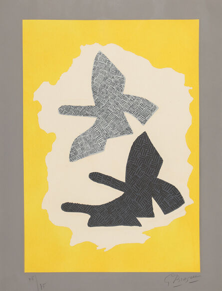 Georges Braque, ‘Les trois oiseaux en vol’, 1961
