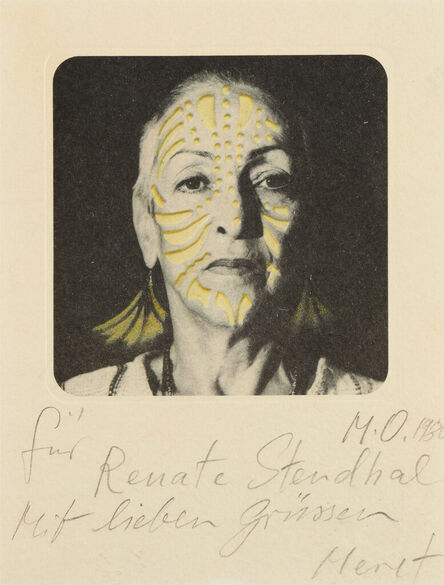 Méret Oppenheim, ‘Portrait (Foto) mit Tätowierung (Portrait (photo) with Tattoo) (see C. AD109)’, 1980