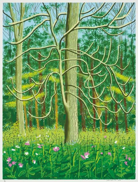 David Hockney, ‘The Arrival of Spring in Woldgate, East Yorkshire in 2011- 4 May’, 2011