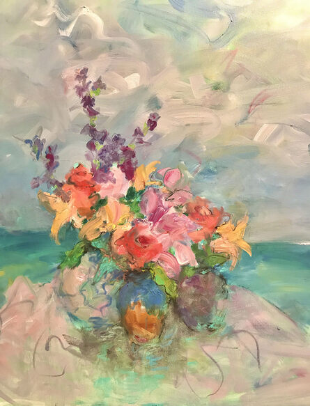Mary Page Evans, ‘Flowers by the Sea’, 2020