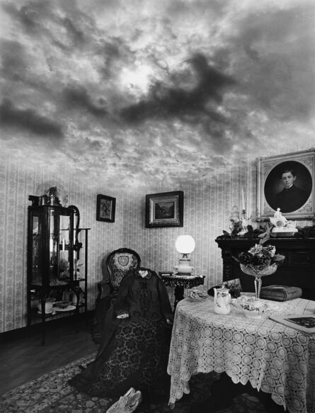 Jerry Uelsmann, ‘Untitled (Victorian Drawing Room with Clouds)’, 1975