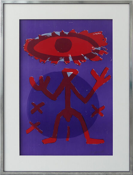 A.R. Penck, ‘Standart Variation Rot Lila’, 1994