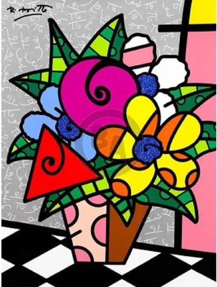 Romero Britto, ‘Flowers For You (SUBJECT TO AVAILABILITY) ’, 2017