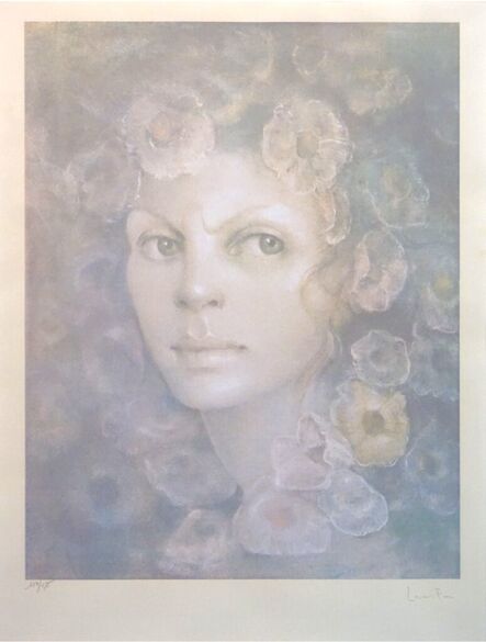 Leonor Fini, ‘Face with flowers’, ca. 1960