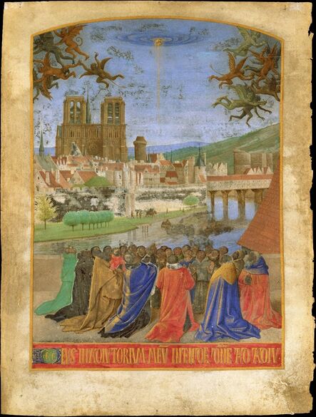 Jean Fouquet, ‘The Right Hand of God Protecting the Faithful against the Demons’, ca. 1452–1460