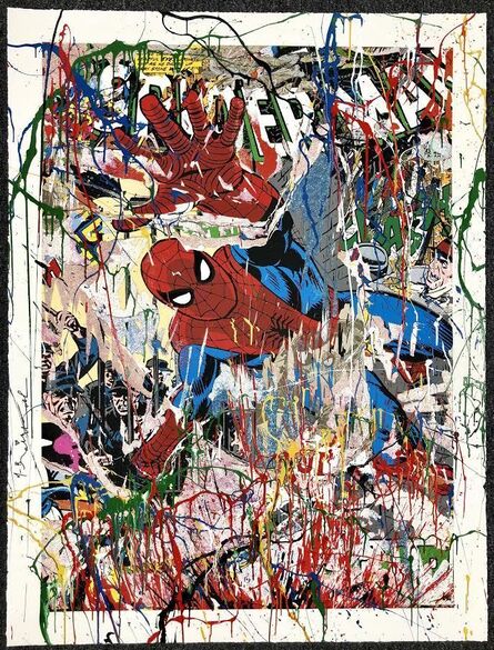 Mr. Brainwash, ‘Spider Man (Hand-Embellished)’, 2019