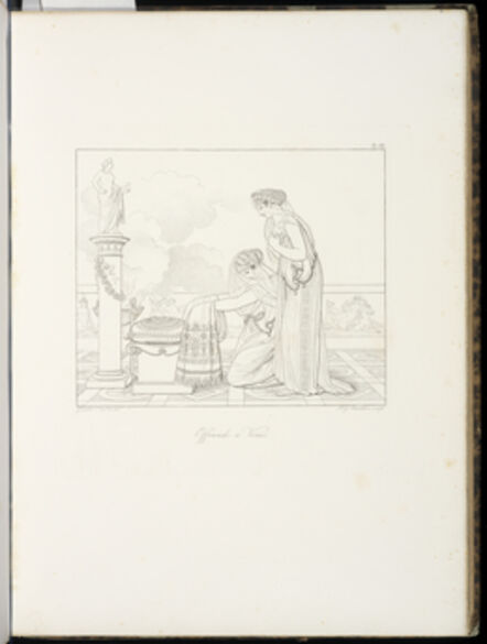 Anne-Louis Girodet-Trioson, ‘Offrande … V‚nus’, 1829