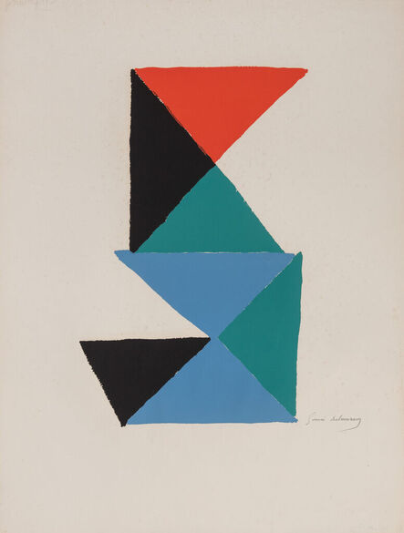 Sonia Delaunay, ‘Composition with triangles’, ca. 1966